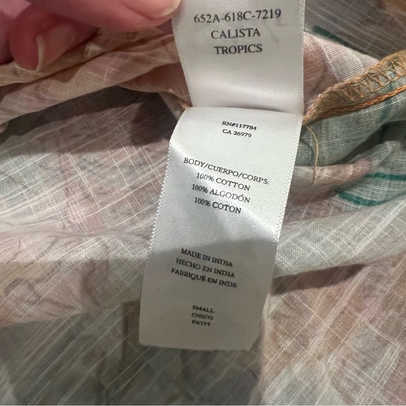 Rails Ruffle Sleeve Top Calista Tropical Floral Small Vacation Bloomcore - Picture 6 of 6